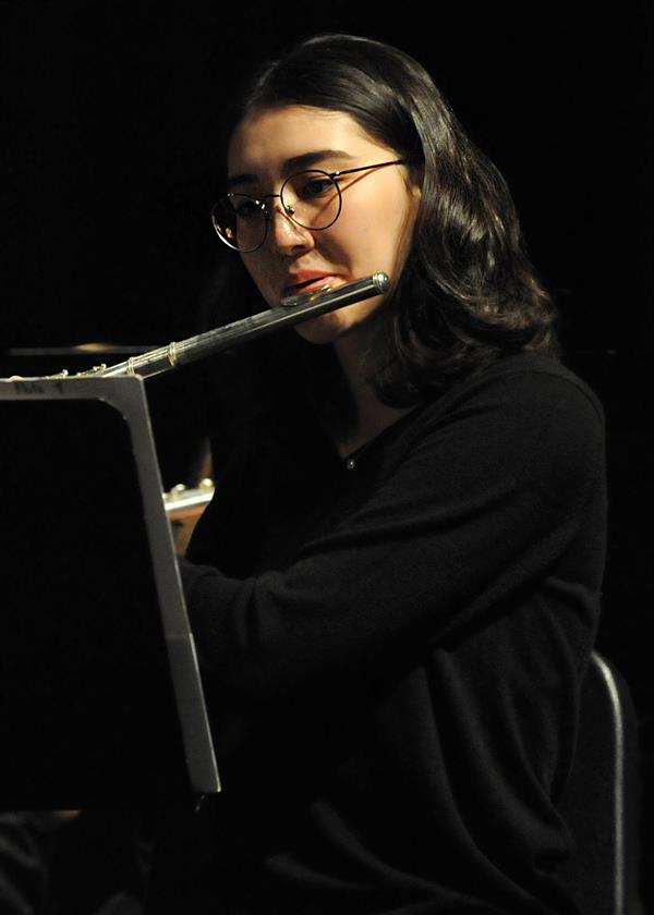 Students performing at the 2023-2024 All County Band Concert